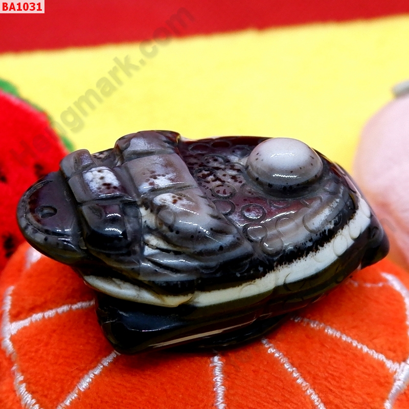 BA1031 กบสามขา/คางคกสวรรค์หินอะเกต ราคา 500 บาท http://ww2.hengmark.com/view_product/BA1031.htm