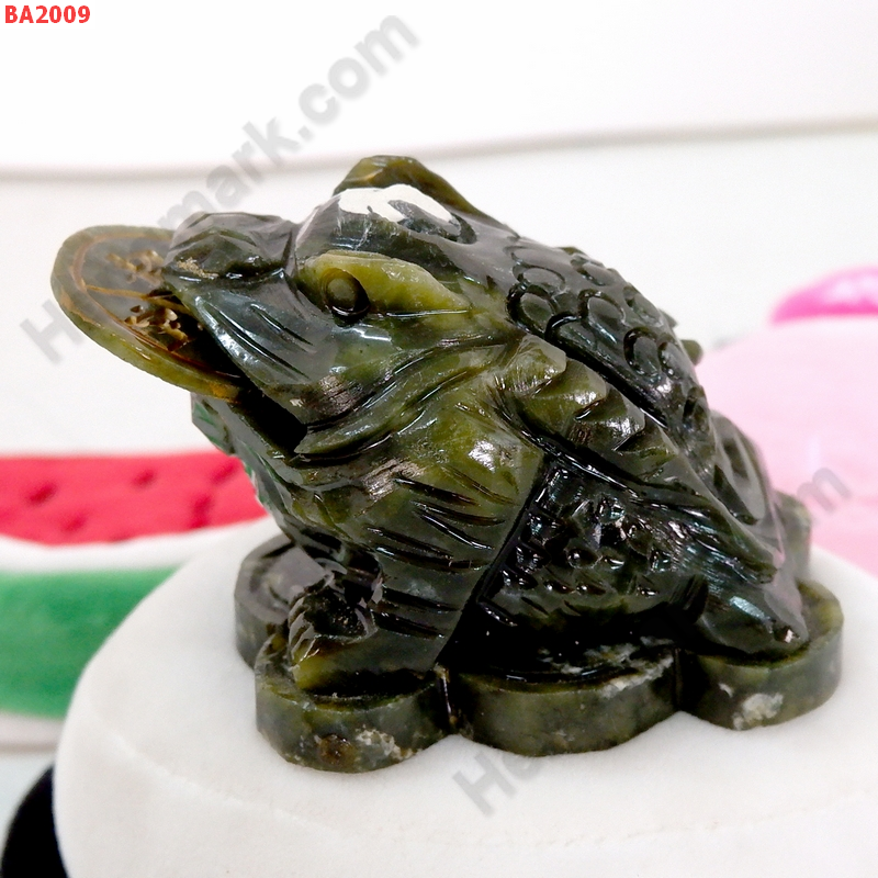 BA2009 กบสามขา/คางคกสวรรค์หินสีเขียว ราคา 499 บาท http://ww2.hengmark.com/view_product/BA2009.htm