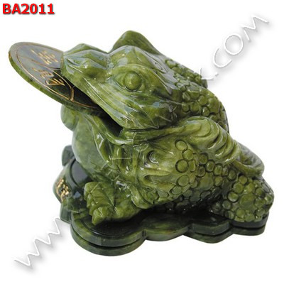 BA2011 กบสามขา/คางคกสวรรค์หินสีเขียว  ราคา 2900 บาท http://ww2.hengmark.com/view_product/BA2011.htm