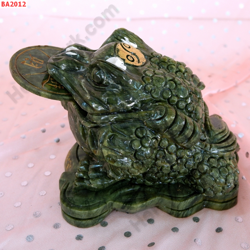 BA2012 กบสามขา/คางคกสวรรค์หินสีเขียว ราคา 3900 บาท http://ww2.hengmark.com/view_product/BA2012.htm