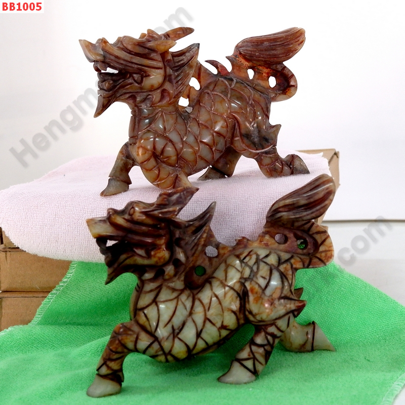 BB1005 กิเลนหินสีแดงคู่ตั้งโต๊ะ ราคา 3900 บาท http://ww2.hengmark.com/view_product/BB1005.htm