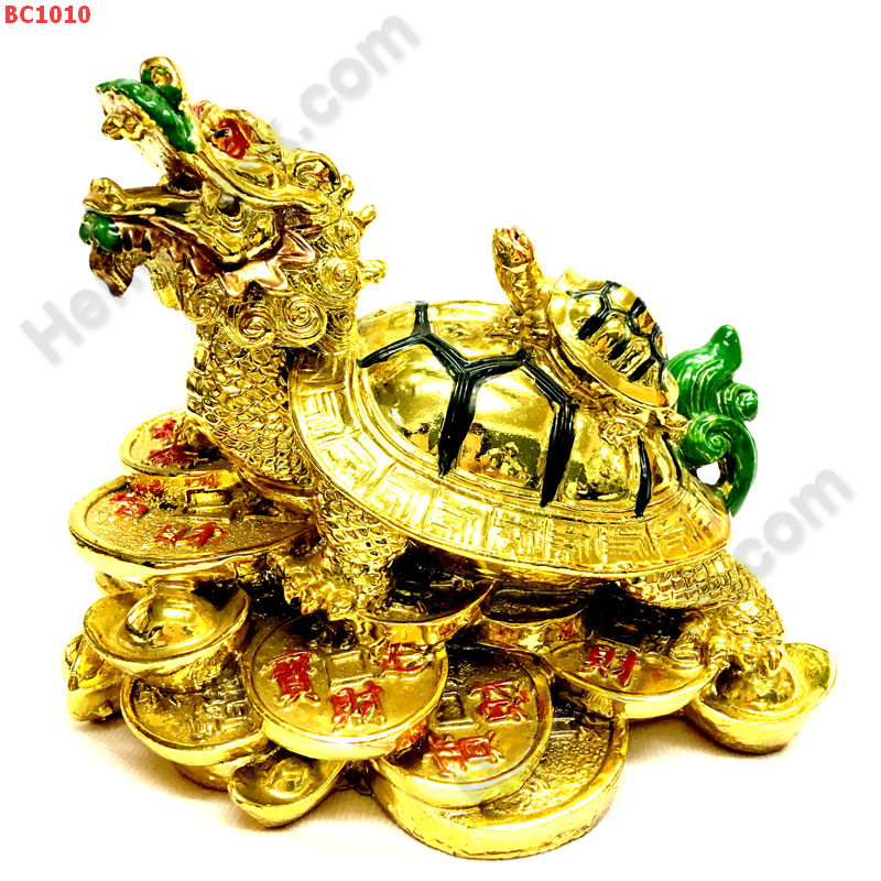 BC1010  เต่ามังกร เรซิ่นเคลือบทอง ราคา 499 บาท http://ww2.hengmark.com/view_product/BC1010.htm