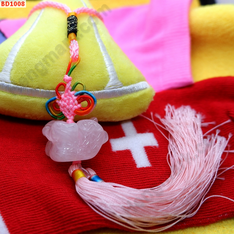 BD1008 เป็ดแมนดารินคู่โรสควอตซ์ เชือกชมพู ราคา 299 บาท http://ww2.hengmark.com/view_product/BD1008.htm