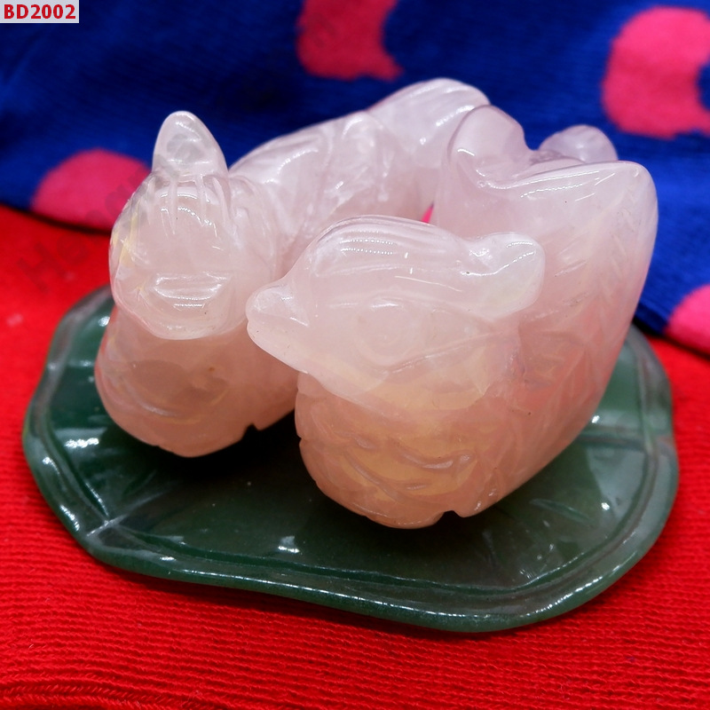 BD2002 เป็ดแมนดาริน หินโรสควอทตซ์ ขนาดกลาง ราคา 1499 บาท http://ww2.hengmark.com/view_product/BD2002.htm