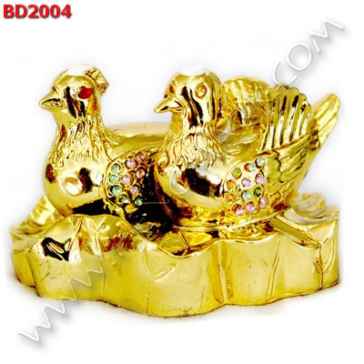 BD2004 เป็ดแมนดาริน เรซิ่นเคลือบทอง ราคา 299 บาท http://ww2.hengmark.com/view_product/BD2004.htm
