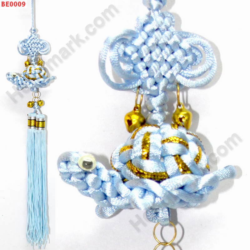 BE0009 เต่าเชือกถักสีฟ้า ราคา 99 บาท http://ww2.hengmark.com/view_product/BE0009.htm