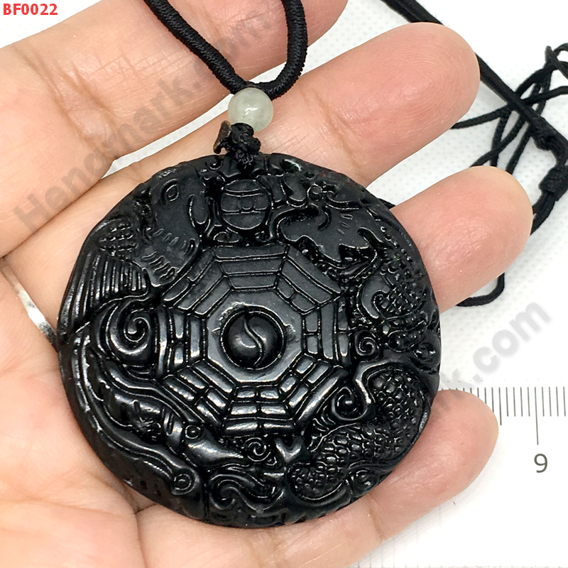 BF0022 สร้อยคอจี้หงส์-มังกร ยันต์แปดทิศหยกดำ ราคา 299 บาท http://ww2.hengmark.com/view_product/BF0022.htm