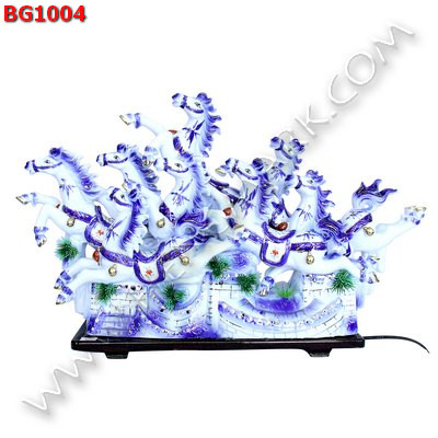 BG1004 ม้า 8 ตัวบนกำแพงเมืองจีน มีไฟ ราคา 3900 บาท http://ww2.hengmark.com/view_product/BG1004.htm