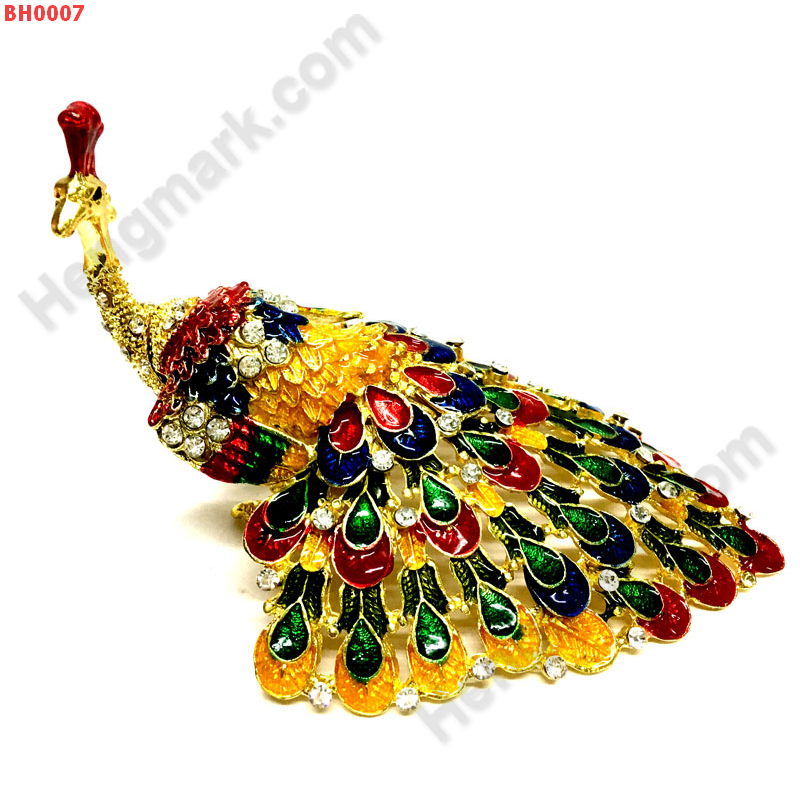 BH0007 นกยูง ตลับเครื่องประดับฝังคริสตัล ราคา 699 บาท http://ww2.hengmark.com/view_product/BH0007.htm