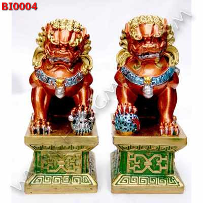 BI0004 สิงโตคู่ ฐานเหลี่ยม ราคา 999 บาท http://ww2.hengmark.com/view_product/BI0004.htm