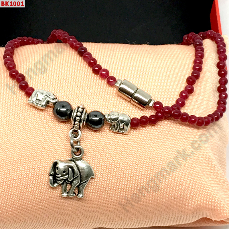 BK1001 สร้อยคอทับทิมจี้รูปช้างโลหะสีเงิน ราคา 299 บาท http://ww2.hengmark.com/view_product/BK1001.htm
