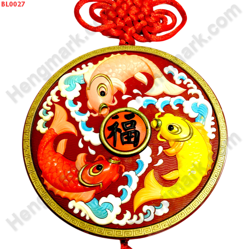 BL0027 ป้ายมงคล ปลา 3 ตัว พื้นแดง ราคา 299 บาท http://ww2.hengmark.com/view_product/BL0027.htm