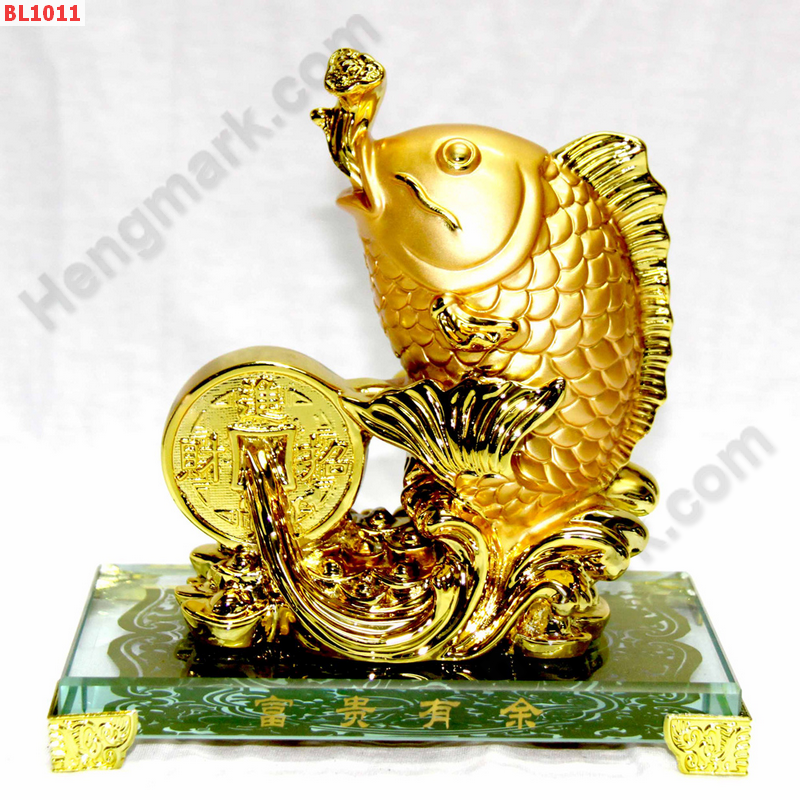 BL1011 ปลาทองตั้ง หางลอดเหรียญ ราคา 1099 บาท http://ww2.hengmark.com/view_product/BL1011.htm