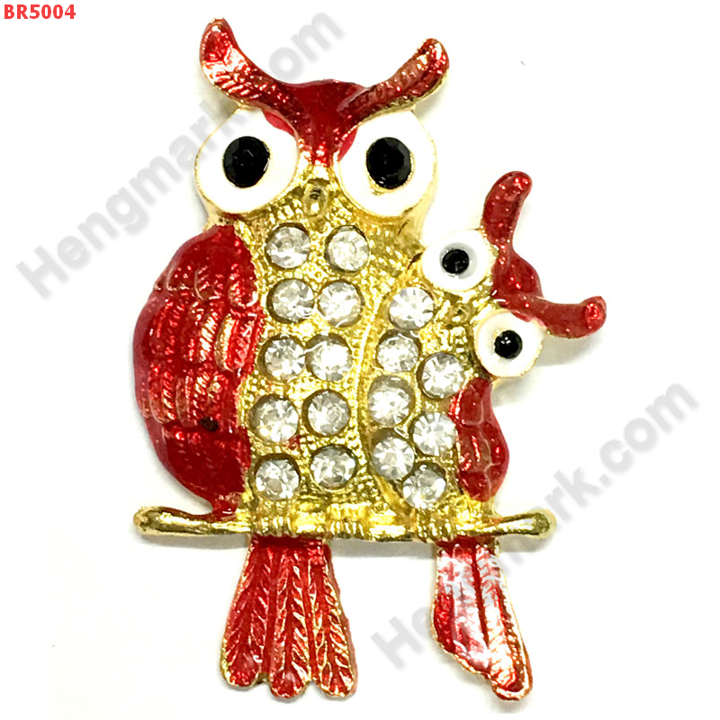 BR5004 นกฮูกคู่ฝังคริสตัล แม่เหล็กติดตู้เย็น ราคา 199 บาท http://ww2.hengmark.com/view_product/BR5004.htm