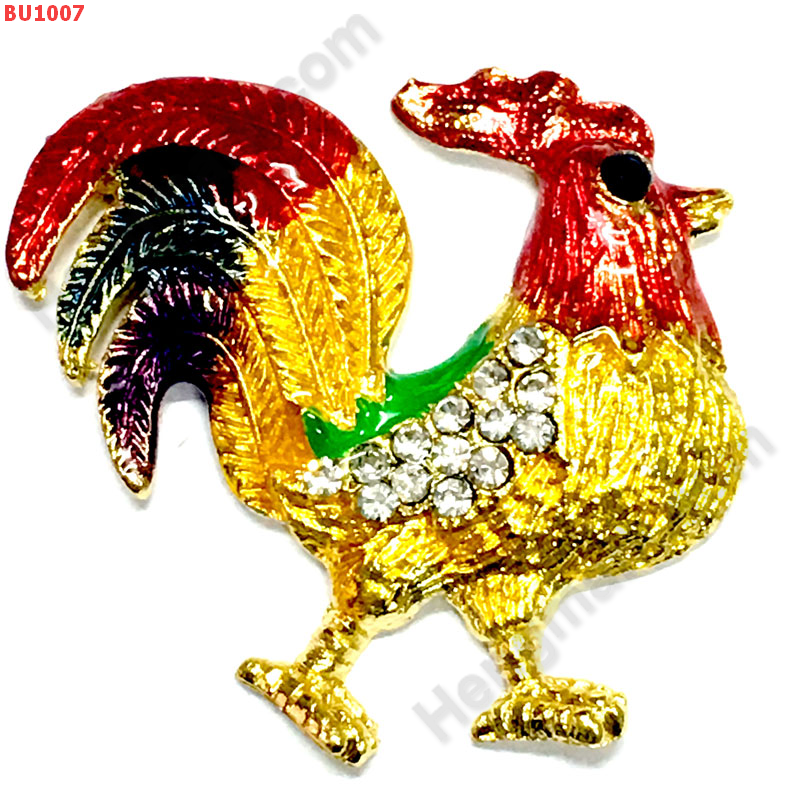 BU1007 ไก่ฝังคริสตัล แม่เหล็กติดตู้เย็น ราคา 199 บาท http://ww2.hengmark.com/view_product/BU1007.htm