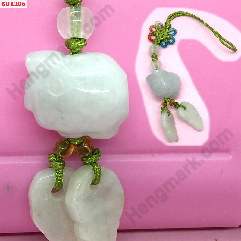 BU1206 หมูหยกแขวนมือถือ ราคา 99 บาท http://ww2.hengmark.com/view_product/BU1206.htm