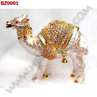 BZ0001 อูฐทองเหลืองลงยาประดับคริสตัล ราคา 1900 บาท http://ww2.hengmark.com/view_product/BZ0001.htm