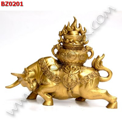 BZ0201 วัวกระทิงทองเหลือง ราคา 2900 บาท http://ww2.hengmark.com/view_product/BZ0201.htm