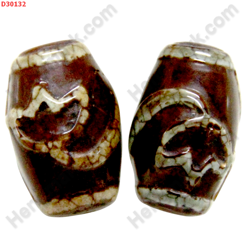 D30132 หินDZI ลายดอกบัว ราคา 300 บาท http://ww2.hengmark.com/view_product/D30132.htm