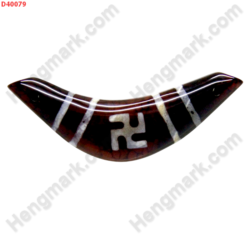 D40079 หิน DZI รูปบูมเมอแรง ลายสวัสดิกะ ราคา 400 บาท http://ww2.hengmark.com/view_product/D40079.htm