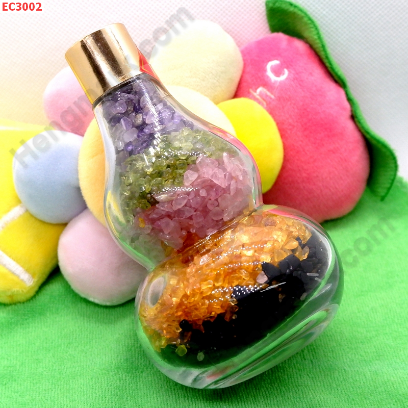EC3002 น้ำเต้าแก้วบรรจุคริสตัล 5 สี 5 ธาตุ ราคา 499 บาท http://ww2.hengmark.com/view_product/EC3002.htm
