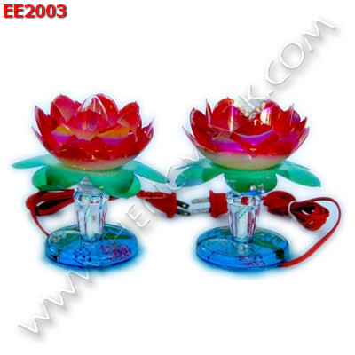 EE2003 เทียนไฟฟ้า รูปดอกบัว ราคา 399 บาท http://ww2.hengmark.com/view_product/EE2003.htm