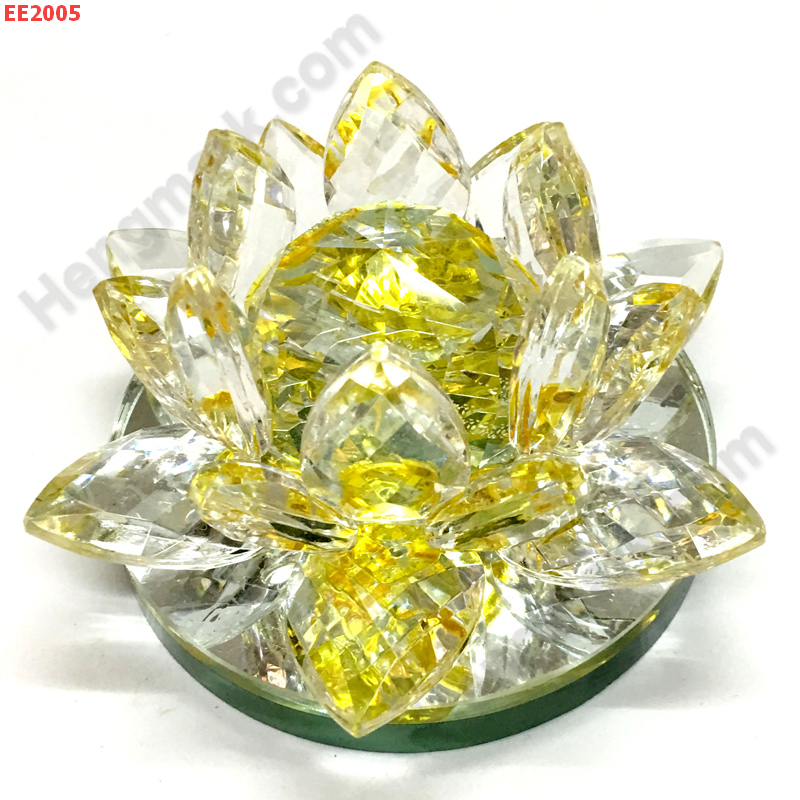 EE2005 ดอกบัวคริสตัล สีเหลือง ราคา 429 บาท http://ww2.hengmark.com/view_product/EE2005.htm