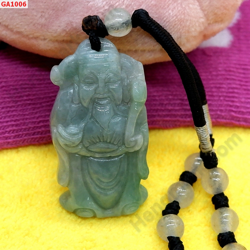 GA1006 จี้ไฉ่ซิงเอี๊ยหยกพร้อมสร้อยเชือก ราคา 299 บาท http://ww2.hengmark.com/view_product/GA1006.htm