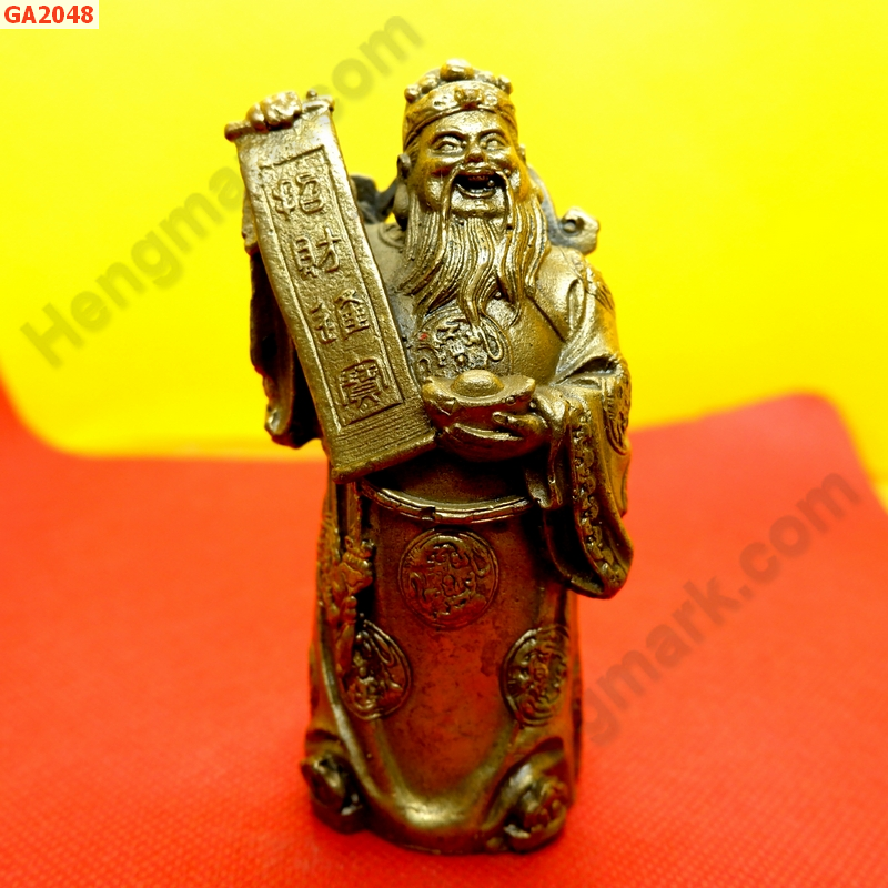 GA2048 ไฉ่ซิงเอี๊ยยืนถือป้ายมงคล  ทองเหลือง ราคา 800 บาท http://ww2.hengmark.com/view_product/GA2048.htm