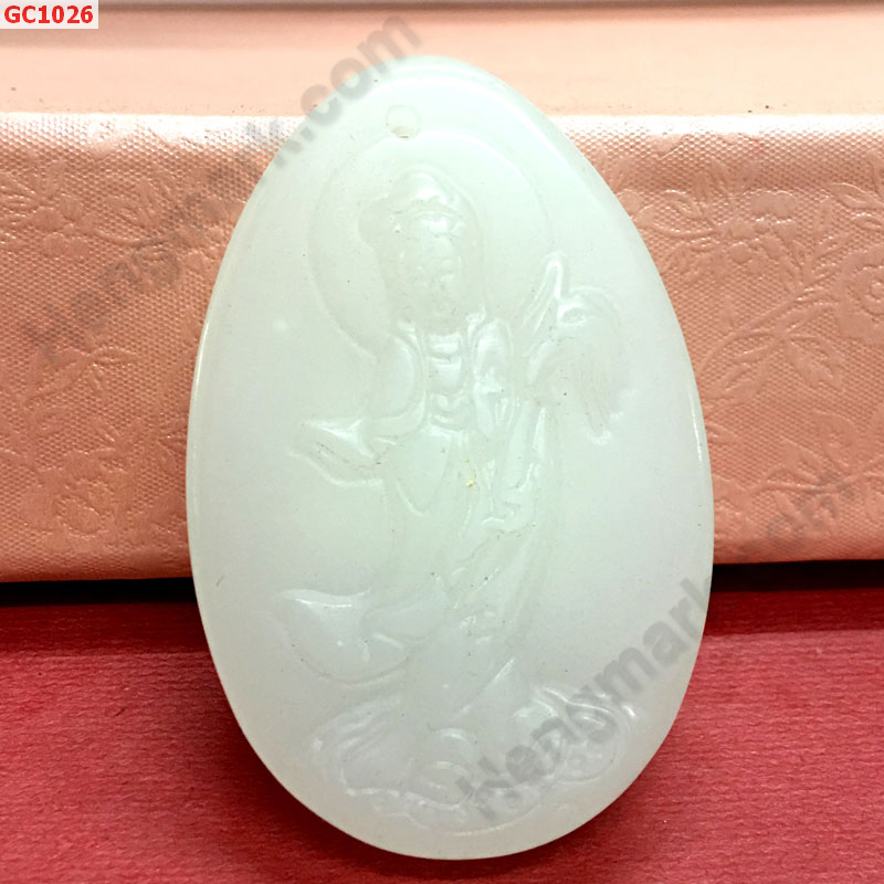 GC1026 จี้หยกขาวรูปเจ้าแม่กวนอิม ราคา 299 บาท http://ww2.hengmark.com/view_product/GC1026.htm