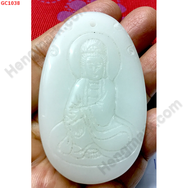 GC1038 จี้หยกขาวรูปเจ้าแม่กวนอิม ราคา 299 บาท http://ww2.hengmark.com/view_product/GC1038.htm