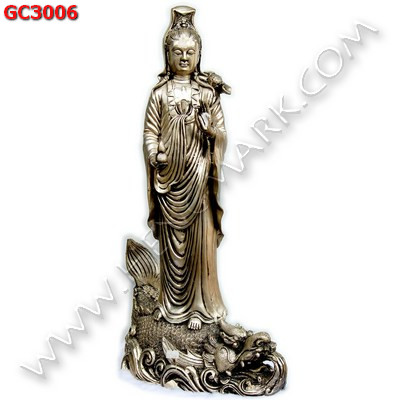 GC3006 เจ้าแม่กวนอิมทองเหลืองขัดเงิน ราคา 9900 บาท http://ww2.hengmark.com/view_product/GC3006.htm