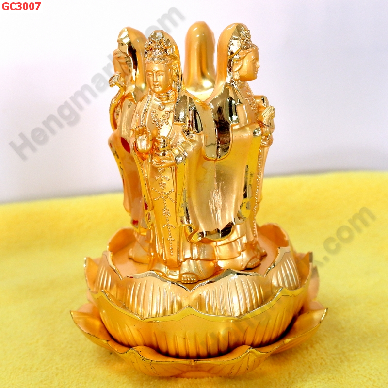 GC3007 เจ้าแม่กวนอิมยืน 4 ด้าน โลหะชุบทอง  ราคา 1299 บาท http://ww2.hengmark.com/view_product/GC3007.htm