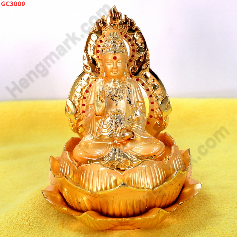 GC3009 เจ้าแม่กวนอิมนั่ง โลหะชุบทอง  ราคา 1299 บาท http://ww2.hengmark.com/view_product/GC3009.htm