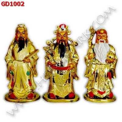 GD1002 ฮกลกซิ่ว เนื้อเรซิ่นเคลือบทอง ราคา 799 บาท http://ww2.hengmark.com/view_product/GD1002.htm