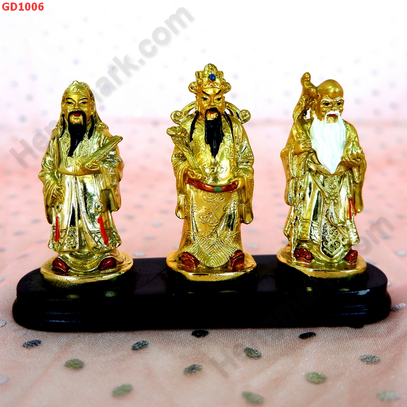 GD1006 ฮกลกซิ่ว เนื้อเรซิ่นเคลือบทอง ราคา 499 บาท http://ww2.hengmark.com/view_product/GD1006.htm