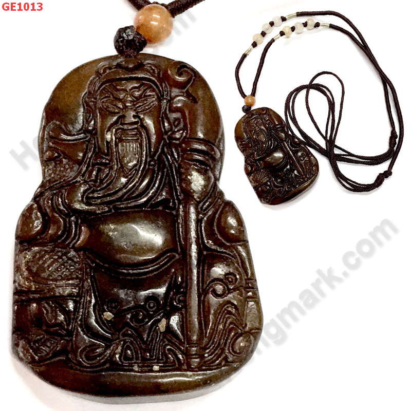 GE1013 เทพกวนอูหินพร้อมสร้อยคอเชือก ราคา 199 บาท http://ww2.hengmark.com/view_product/GE1013.htm