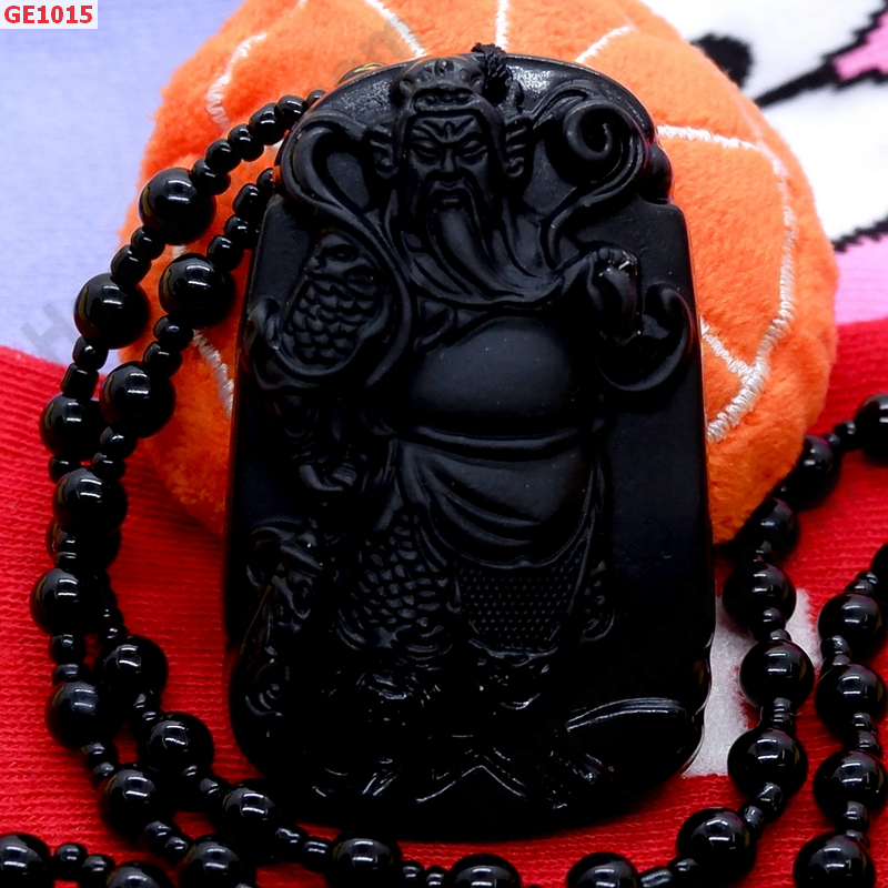 GE1015 สร้อยคอเทพกวนอูหินสีดำ ราคา 399 บาท http://ww2.hengmark.com/view_product/GE1015.htm