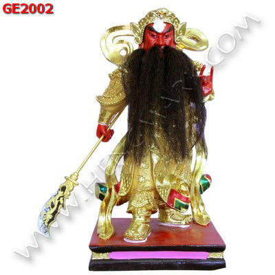 GE2002 เทพกวนอูเนื้อเรซิ่นเคลือบทอง  ราคา 2900 บาท http://ww2.hengmark.com/view_product/GE2002.htm
