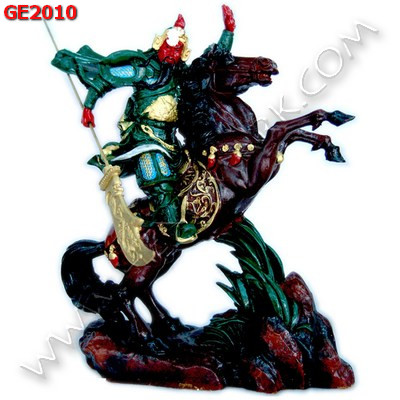 GE2010 เทพกวนอู ขี่ม้า ราคา 1900 บาท http://ww2.hengmark.com/view_product/GE2010.htm