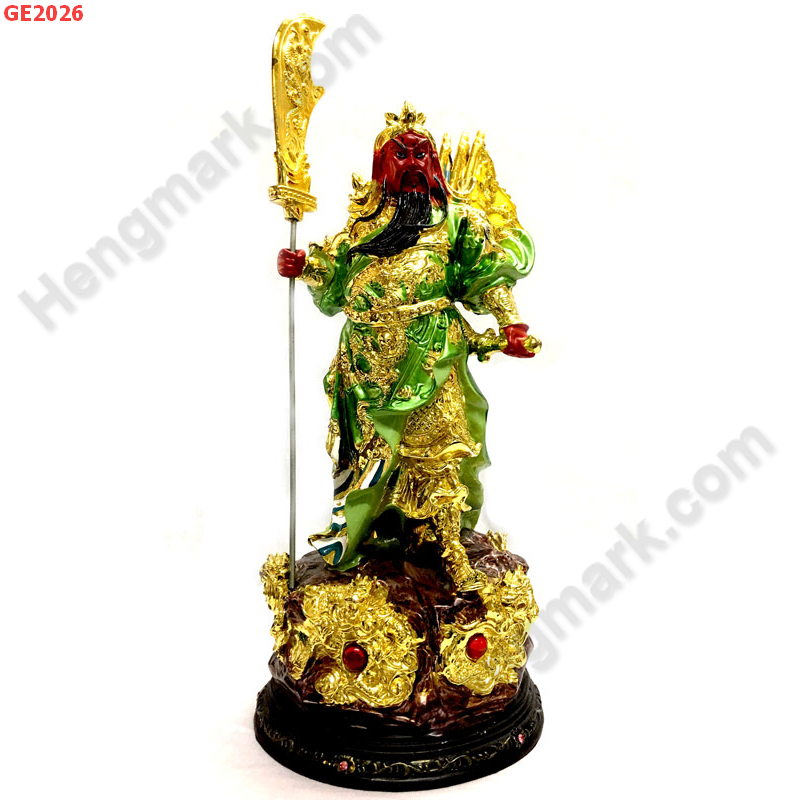 GE2026 เทพกวนอู ยืน 9 มังกร 5 ธง ราคา 2299 บาท http://ww2.hengmark.com/view_product/GE2026.htm