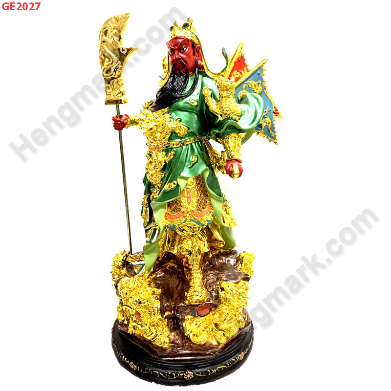 GE2027 เทพกวนอู ยืน 9 มังกร 5 ธง ราคา 3599 บาท http://ww2.hengmark.com/view_product/GE2027.htm