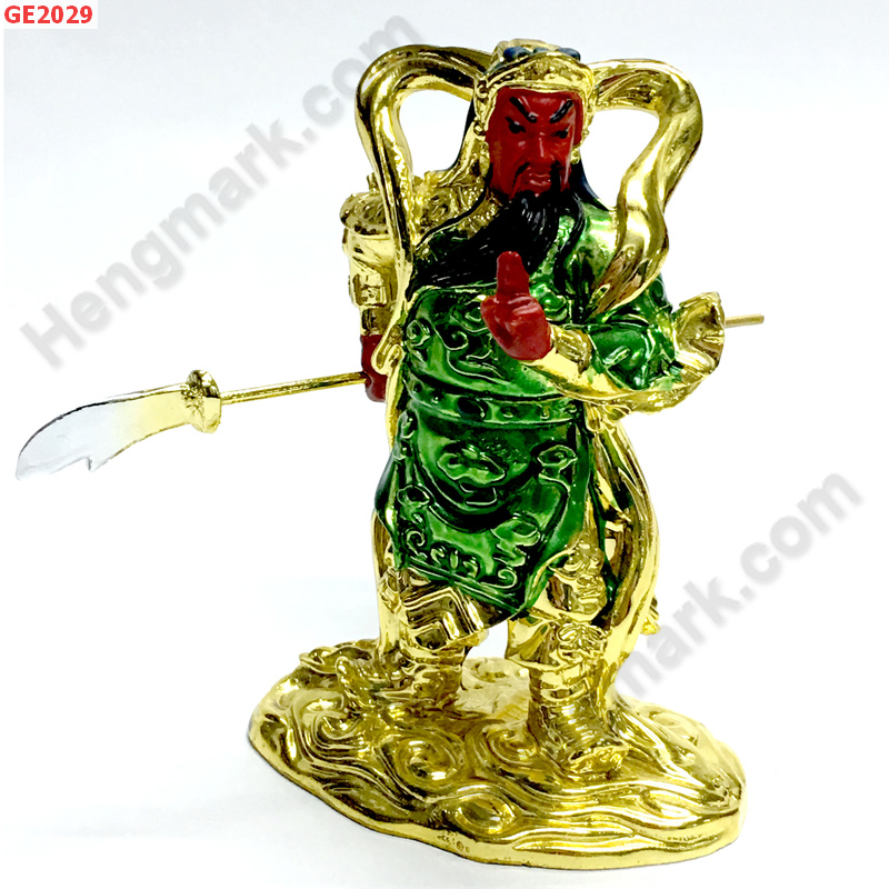 GE2029   เทพกวนอู ยืนถือทวน ราคา 399 บาท http://ww2.hengmark.com/view_product/GE2029.htm