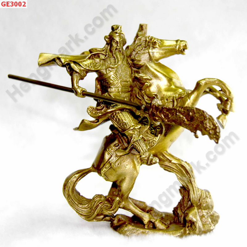 GE3002 เทพเจ้ากวนอูขี่ม้า ทองเหลือง ราคา 2500 บาท http://ww2.hengmark.com/view_product/GE3002.htm