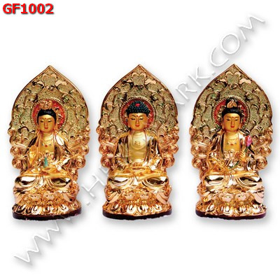 GF1002 พระพุทธเจ้า 3 พระองค์ ประทับนั่ง ราคา 2400 บาท http://ww2.hengmark.com/view_product/GF1002.htm