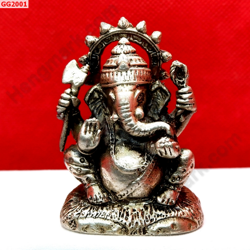 GG2001 พระพิฆเนศทองเหลืองขัดเงิน  ราคา 599 บาท http://ww2.hengmark.com/view_product/GG2001.htm