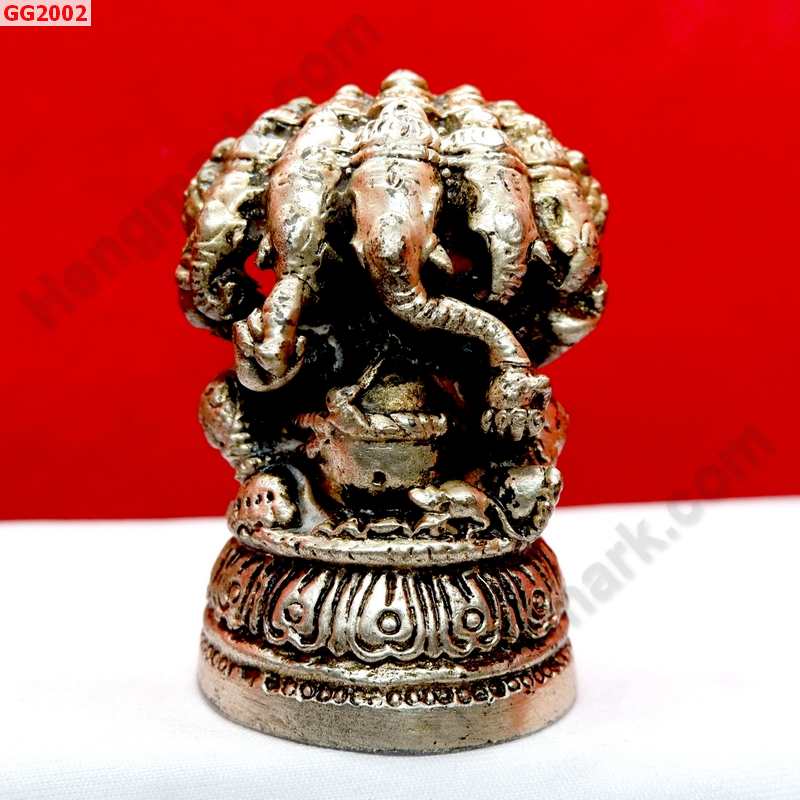 GG2002 พระพิฆเนศทองเหลือง 5 เศียร ขัดเงิน ราคา 599 บาท http://ww2.hengmark.com/view_product/GG2002.htm