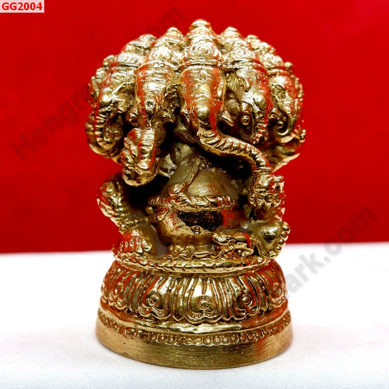 GG2004 พระพิฆเนศทองเหลือง 5 เศียร ราคา 599 บาท http://ww2.hengmark.com/view_product/GG2004.htm