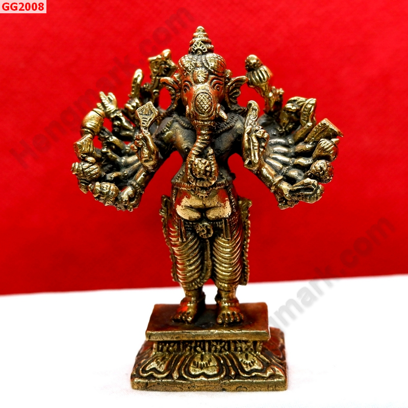 GG2008 พระพิฆเนศทองเหลือง 16 กร ราคา 599 บาท http://ww2.hengmark.com/view_product/GG2008.htm