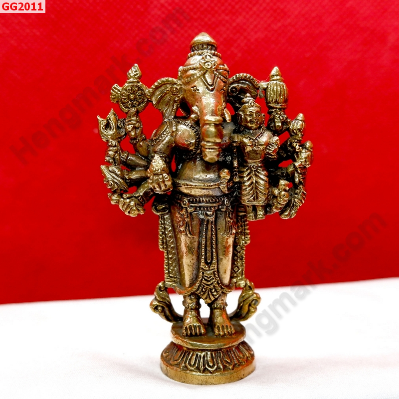 GG2011 พระพิฆเนศทองเหลือง 8 กร ราคา 599 บาท http://ww2.hengmark.com/view_product/GG2011.htm